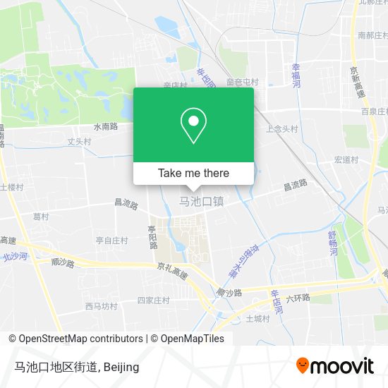 马池口地区街道 map
