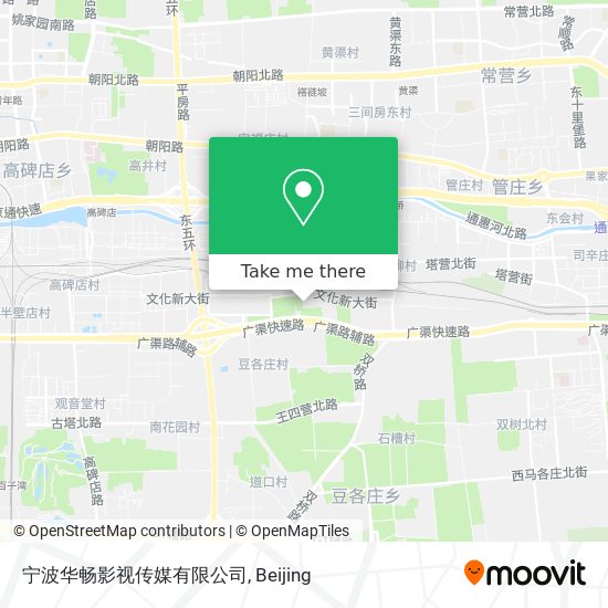 宁波华畅影视传媒有限公司 map