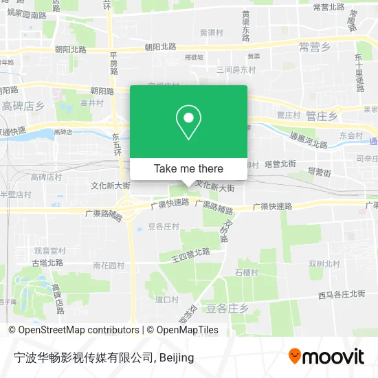 宁波华畅影视传媒有限公司 map