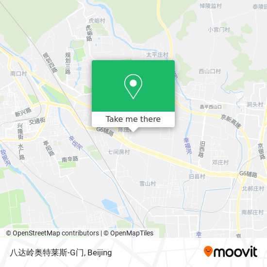 八达岭奥特莱斯-G门 map