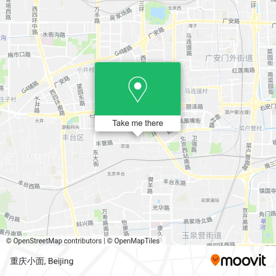 重庆小面 map