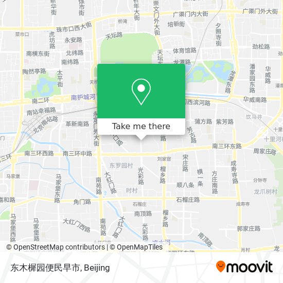 东木樨园便民早市 map