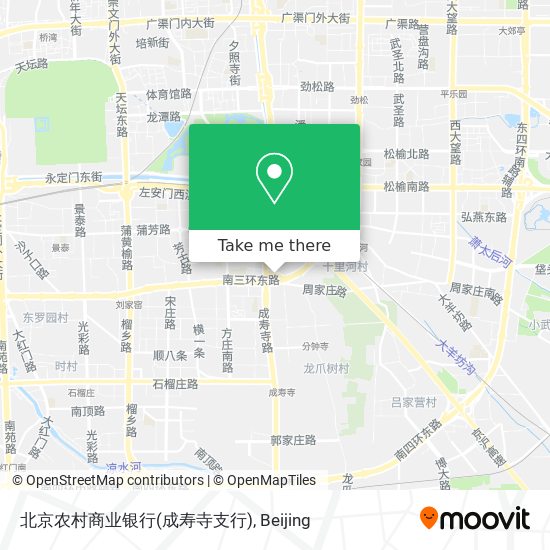 北京农村商业银行(成寿寺支行) map