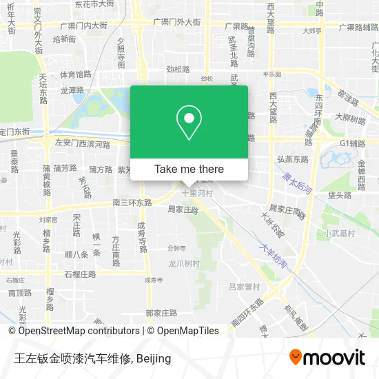 王左钣金喷漆汽车维修 map
