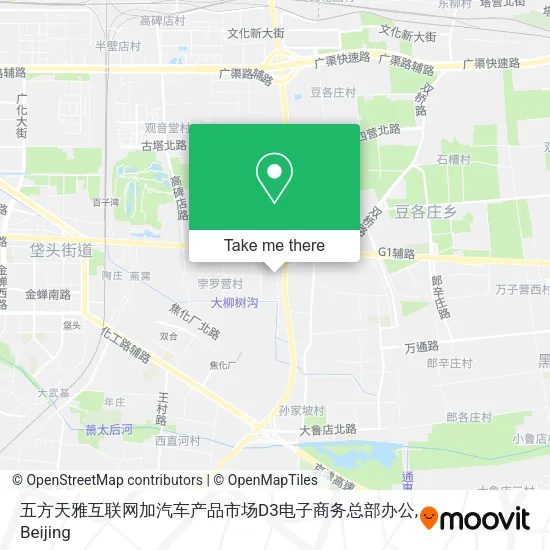 五方天雅互联网加汽车产品市场D3电子商务总部办公 map