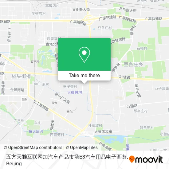 五方天雅互联网加汽车产品市场E3汽车用品电子商务 map