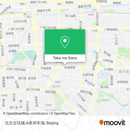 北京古玩城-A座停车场 map