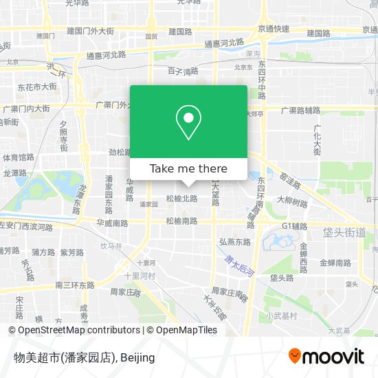 物美超市(潘家园店) map