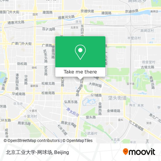 北京工业大学-网球场 map