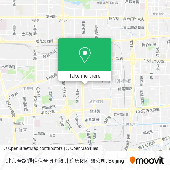 北京全路通信信号研究设计院集团有限公司 map