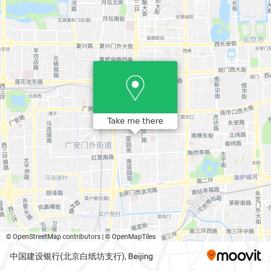 中国建设银行(北京白纸坊支行) map