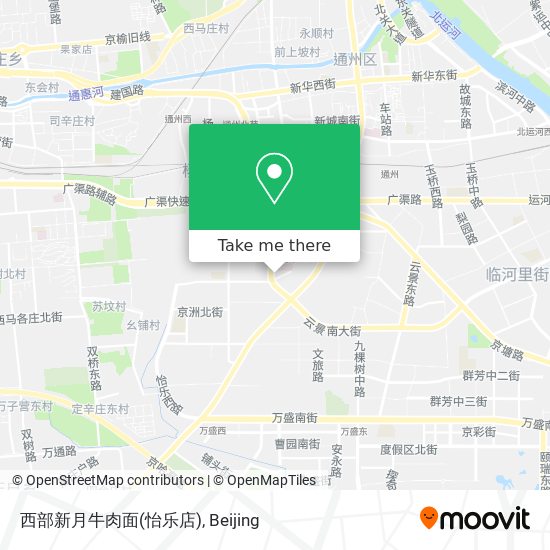 西部新月牛肉面(怡乐店) map