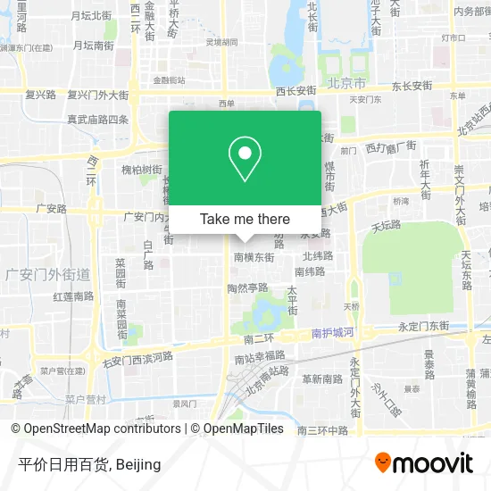 平价日用百货 map