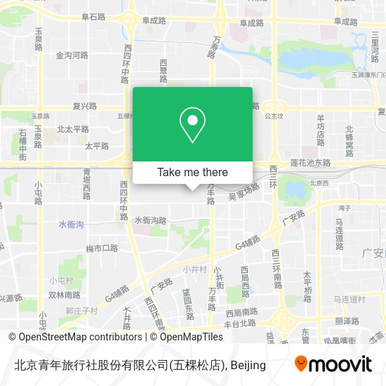 北京青年旅行社股份有限公司(五棵松店) map
