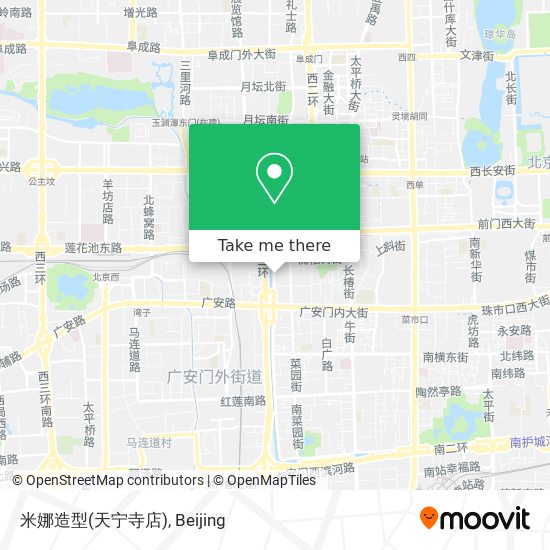 米娜造型(天宁寺店) map