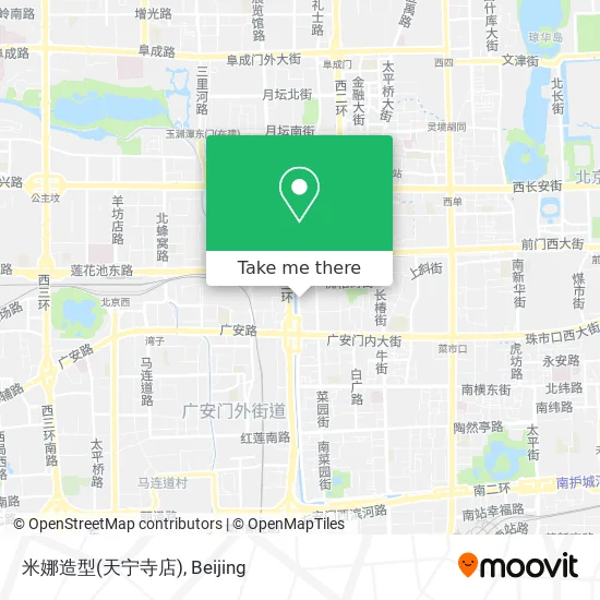 米娜造型(天宁寺店) map