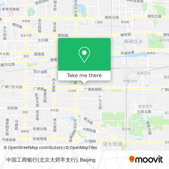 中国工商银行(北京大郊亭支行) map