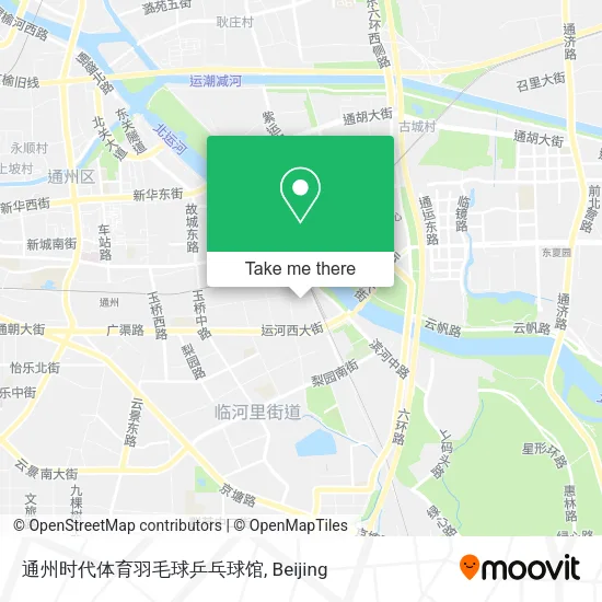 通州时代体育羽毛球乒乓球馆 map