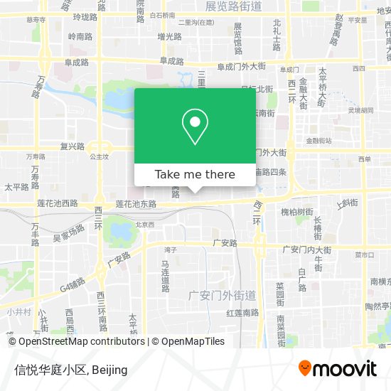 信悦华庭小区 map