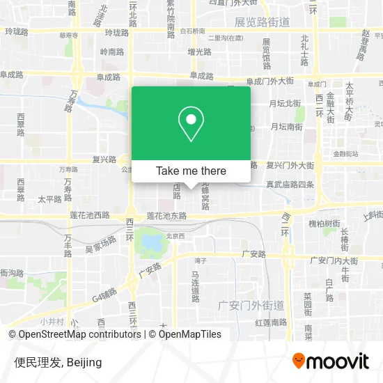 便民理发 map
