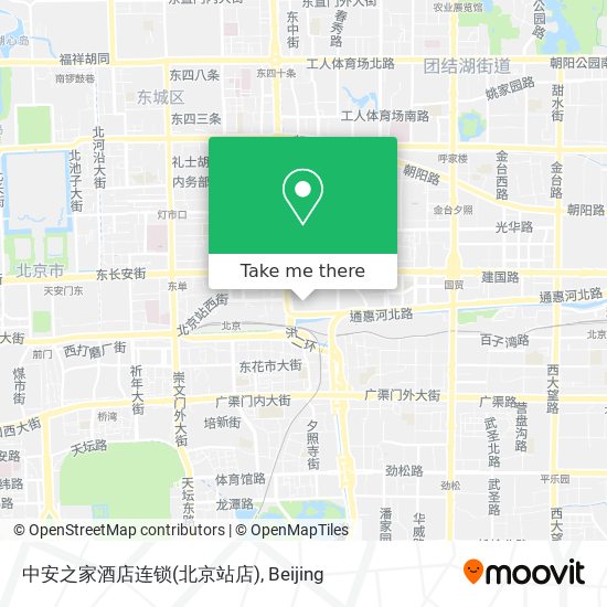 中安之家酒店连锁(北京站店) map