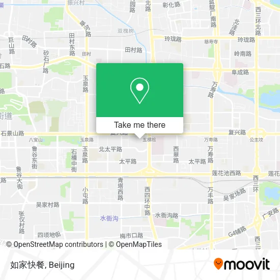如家快餐 map