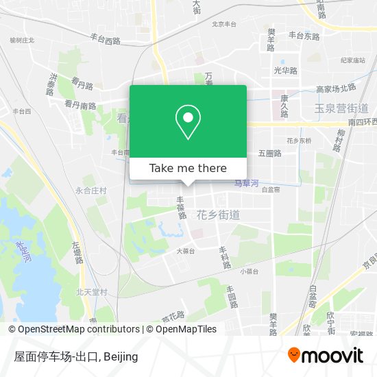 屋面停车场-出口 map