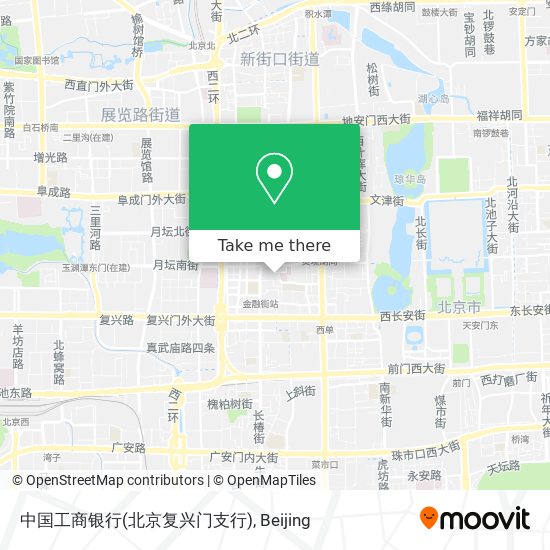 中国工商银行(北京复兴门支行) map