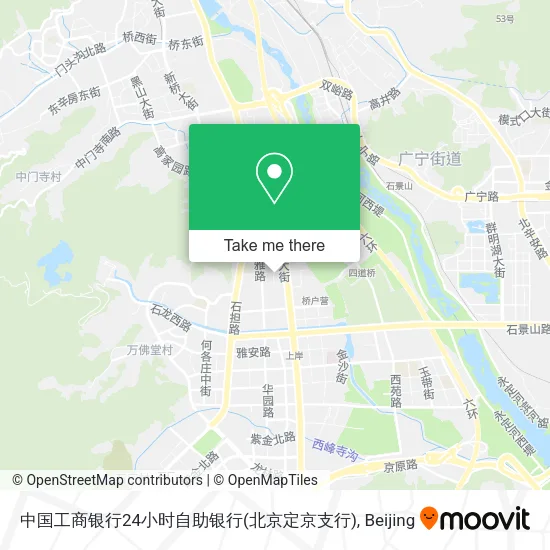 中国工商银行24小时自助银行(北京定京支行) map