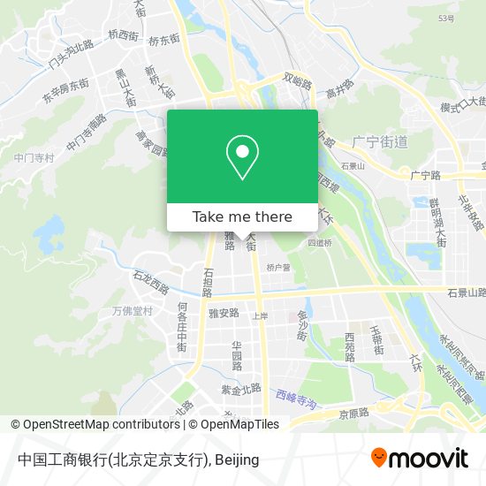 中国工商银行(北京定京支行) map