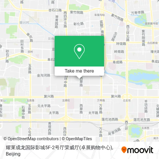 耀莱成龙国际影城5F-2号厅荣威厅(卓展购物中心) map