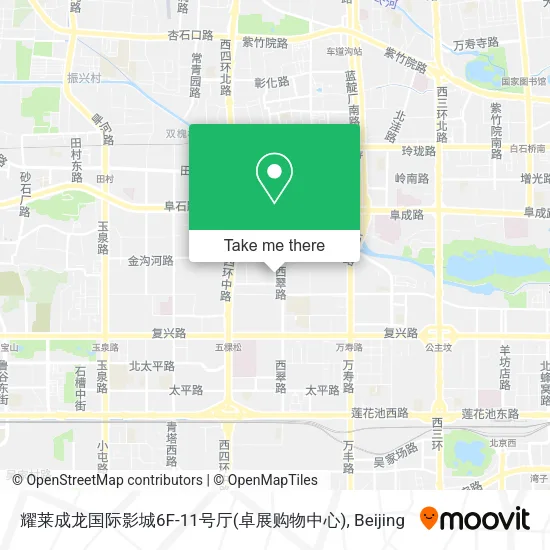 耀莱成龙国际影城6F-11号厅(卓展购物中心) map