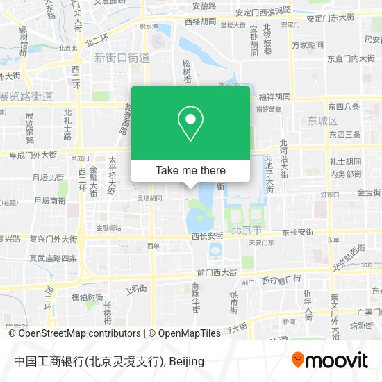 中国工商银行(北京灵境支行) map