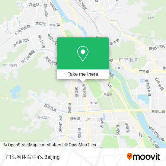 门头沟体育中心 map