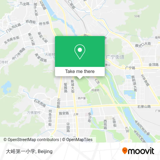 大峪第一小学 map