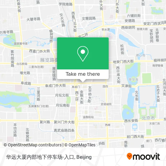 华远大厦内部地下停车场-入口 map
