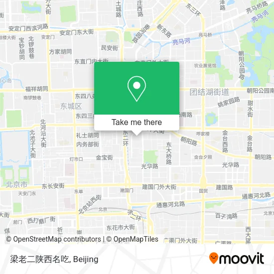 梁老二陕西名吃 map