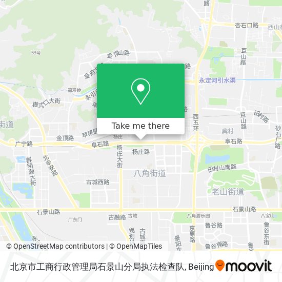 北京市工商行政管理局石景山分局执法检查队 map