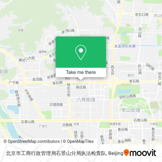 北京市工商行政管理局石景山分局执法检查队 map
