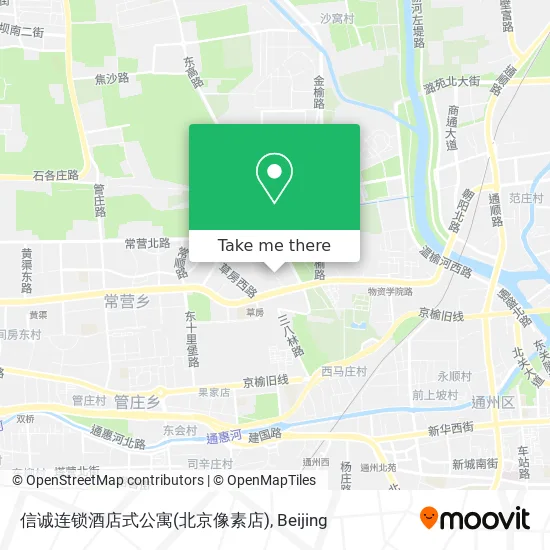 信诚连锁酒店式公寓(北京像素店) map