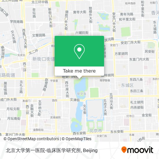 北京大学第一医院-临床医学研究所 map