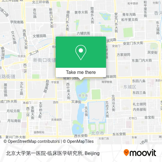 北京大学第一医院-临床医学研究所 map