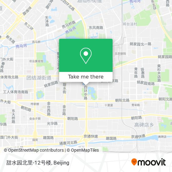甜水园北里-12号楼 map