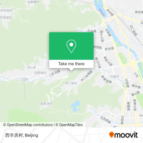 西辛房村 map