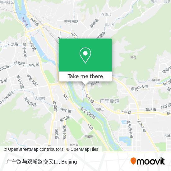 广宁路与双峪路交叉口 map