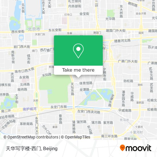 天华写字楼-西门 map
