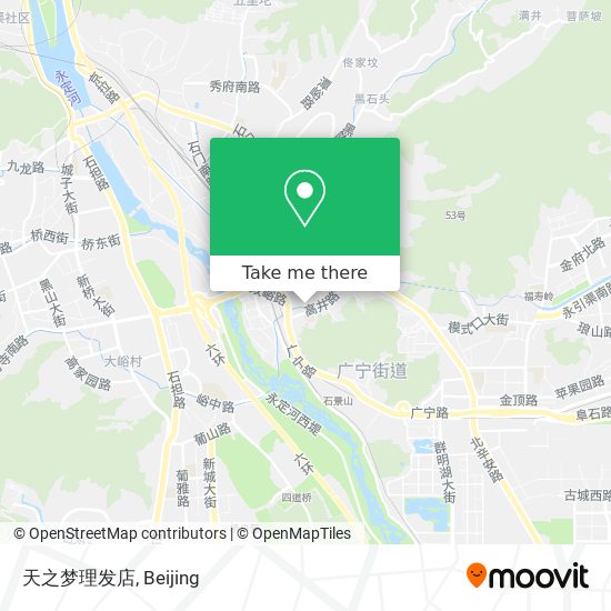 天之梦理发店 map