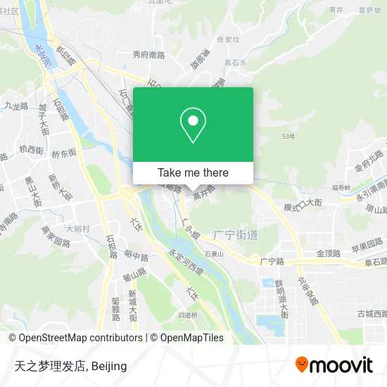 天之梦理发店 map