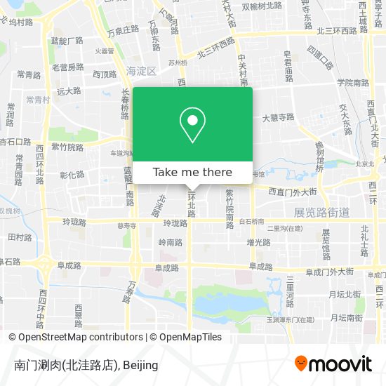 南门涮肉(北洼路店) map