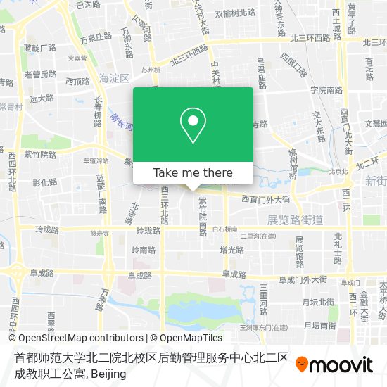 首都师范大学北二院北校区后勤管理服务中心北二区成教职工公寓 map